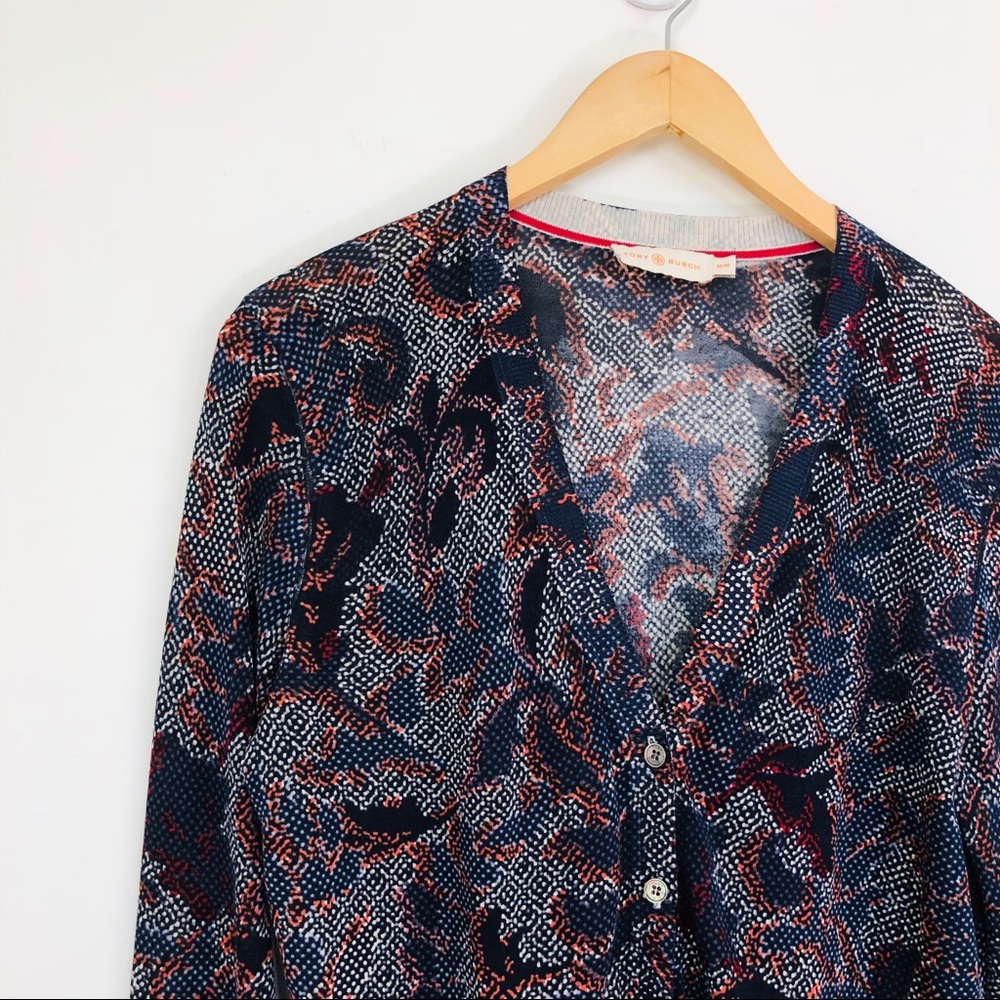 Tory Burch Foliage Print Cardigan - Picture 5 of 8